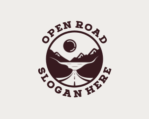 Mountain Travel Road logo design