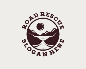 Mountain Travel Road logo design