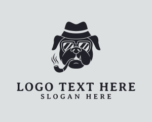 Mafia - Smoking Mafia Dog logo design