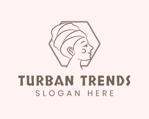 Turban - Turban Lady Beauty logo design