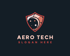 Cybersecurity AI Tech logo design