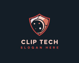 Cybersecurity AI Tech logo design