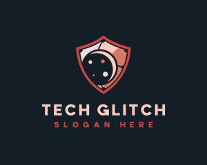 Cybersecurity AI Tech logo design