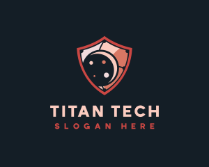 Cybersecurity AI Tech logo design