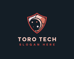 Cybersecurity AI Tech logo design