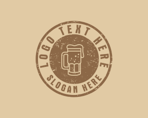 Wood - Retro Brewery Beer logo design