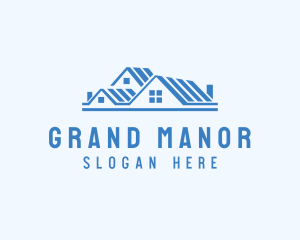 Mansion - Mansion Roof Housing logo design