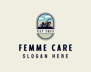 Lawn Care Fence Yard logo design