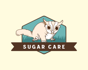 Sugar Glider Animal logo design