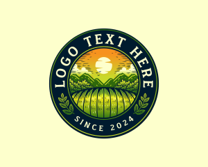 Eco - Farm Agriculture Field logo design