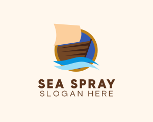 Sailing Boat Maritime logo design