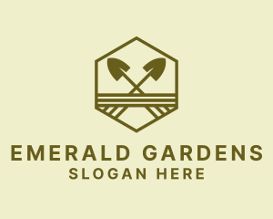 Garden Shovel Landscaping logo design