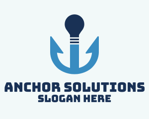 Anchor Light Bulb logo design