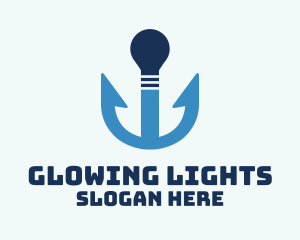 Anchor Light Bulb logo design