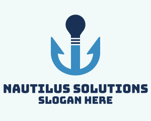 Anchor Light Bulb logo design