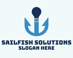 Anchor Light Bulb logo design