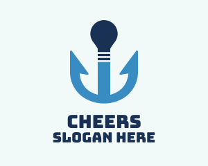 Seaman - Anchor Light Bulb logo design