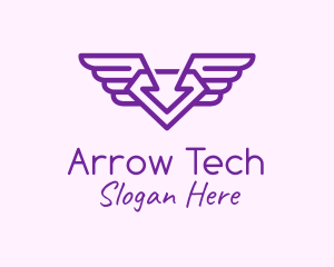 Arrow Diamond Wings  logo design