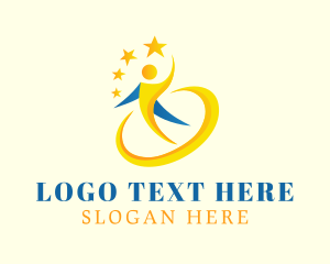 Physical Therapist - Star Moon Charity Company logo design
