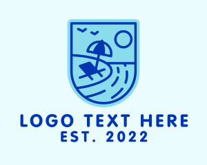 Coast - Beach Resort Emblem logo design