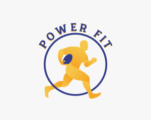 Athlete - Rugby Sports Athlete logo design