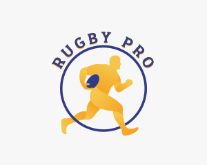 Rugby - Rugby Sports Athlete logo design
