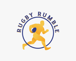 Rugby - Rugby Sports Athlete logo design
