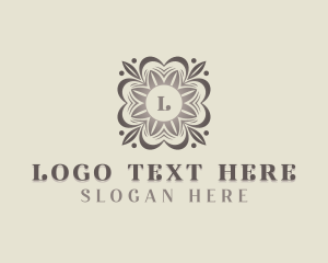 Stylish Floral Garden Logo