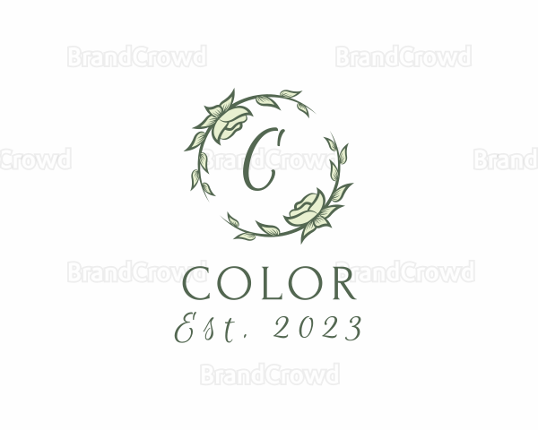 Garland Decoration Floral Plant Logo