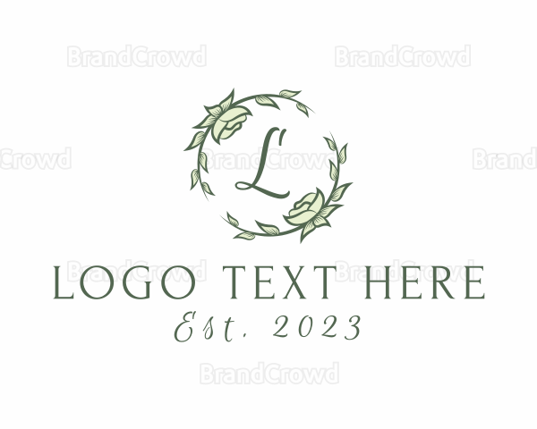 Garland Decoration Floral Plant Logo