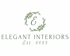 Garland Decoration Floral Plant   logo design