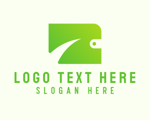 Cyberspace - Green Digital Wallet logo design