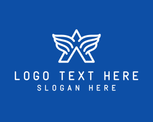 Lettermark - Generic Wings Letter A logo design
