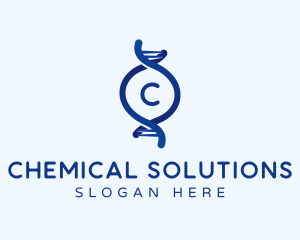 Chemical - DNA Science Club Laboratory logo design