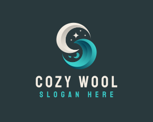 Moon Tidal Wave logo design