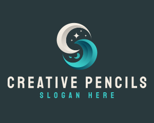 Moon Tidal Wave logo design