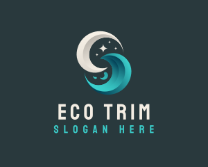 Moon Tidal Wave logo design