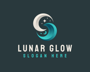 Moon - Moon Tidal Wave logo design