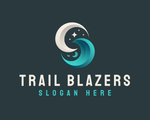 Moon Tidal Wave logo design