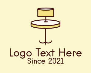 Home Staging - Center Table Lamp logo design