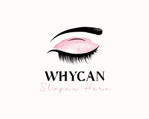 Brow - Feminine Makeup Eyelash logo design