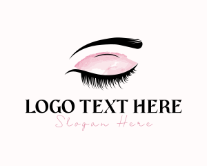 Brow - Feminine Makeup Eyelash logo design