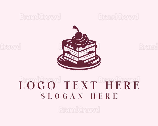 Cake Slice Bakery Logo