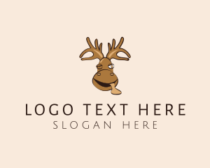 Deer - Wild Moose Zoo logo design