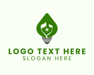 Light - Green Leaf Energy logo design