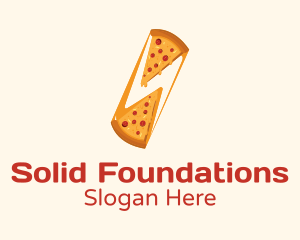 Cheesy Pizza Slice  Logo