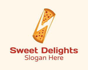 Cheesy Pizza Slice  Logo