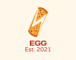 Food Stand - Cheesy Pizza Slice logo design