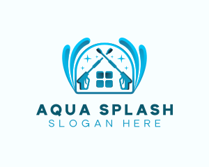 Pressure Splash Cleaning logo design
