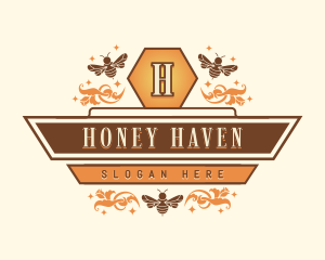 Honey Bee Apiary logo design